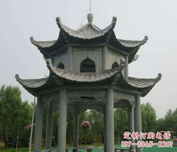 聊城精美大理石凉亭石雕
