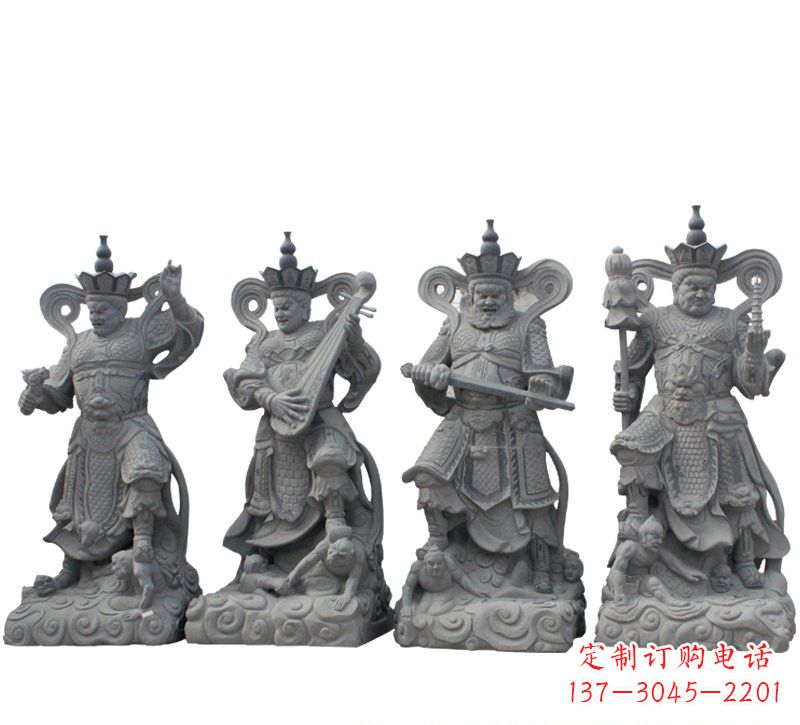 聊城四大天王大理石雕塑