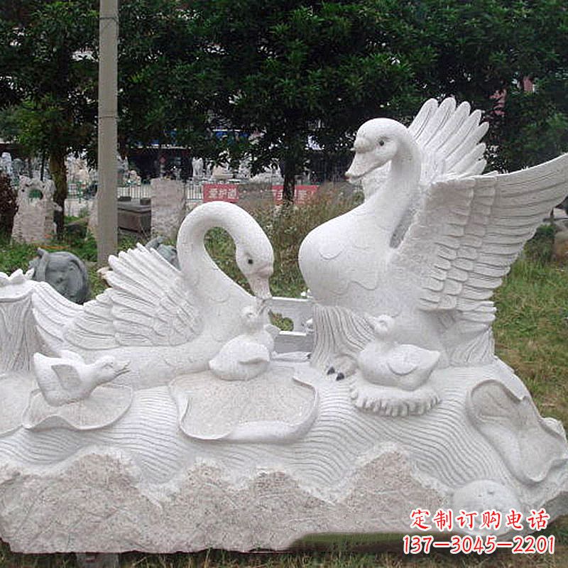 聊城大理石天鹅精美雕塑