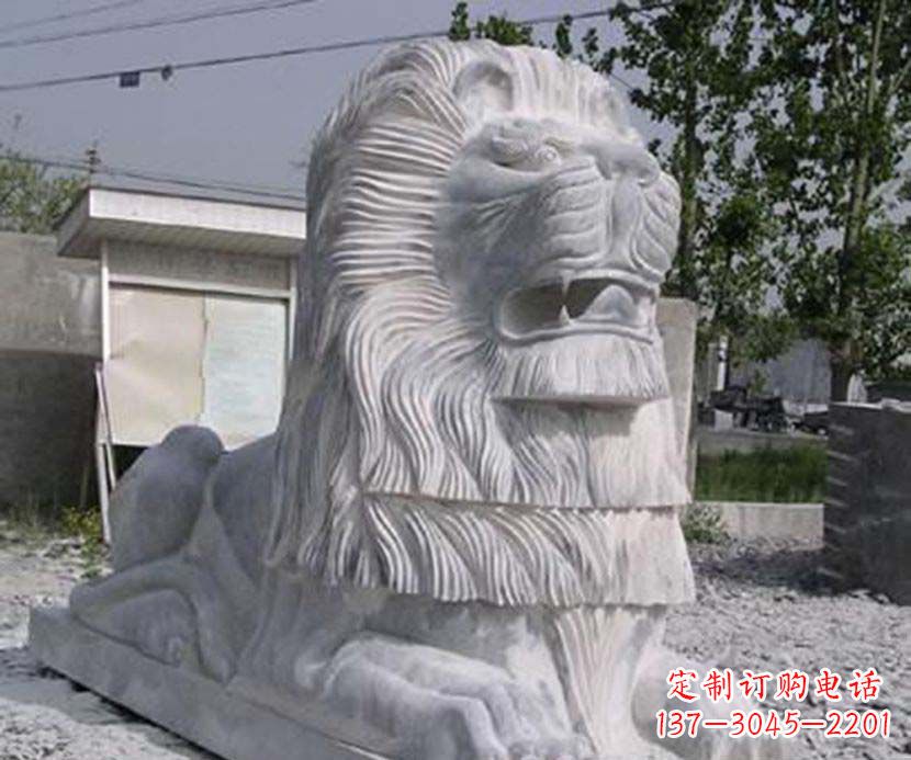 聊城大理石西洋狮子石雕塑