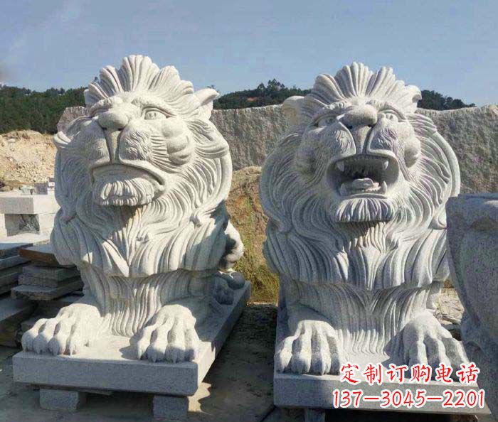 聊城大理石西洋欧式石狮子雕塑