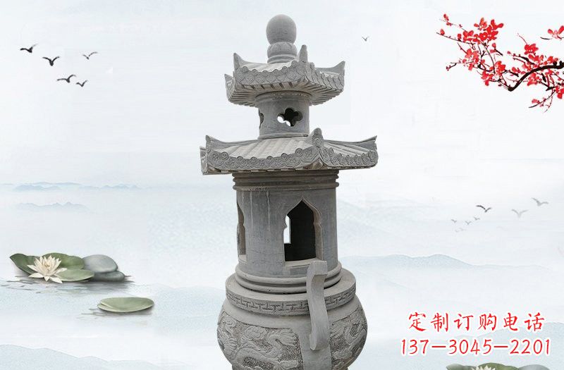聊城精美工艺石香炉雕塑