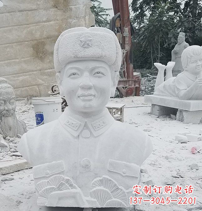 聊城大理石校园雷锋头像雕塑