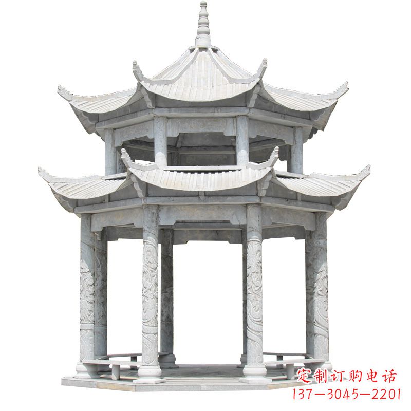 聊城大理石古建凉亭雕塑