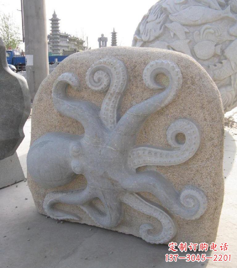 聊城精美大理石章鱼雕塑