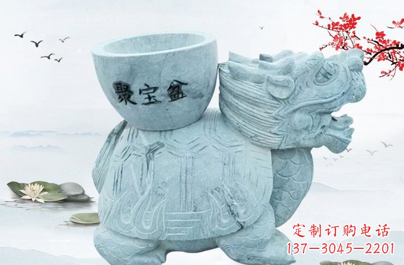 聊城大理石招财龙雕塑