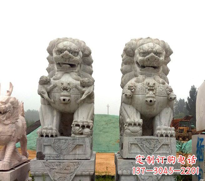 聊城传统大理石狮子雕塑