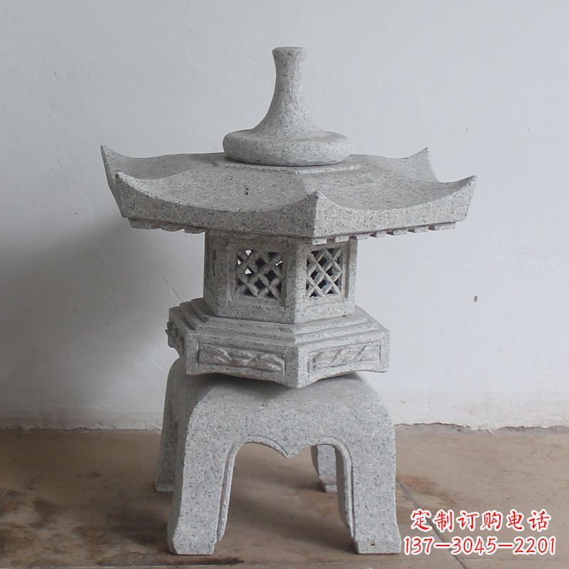 聊城传统中式雕塑大理石石灯