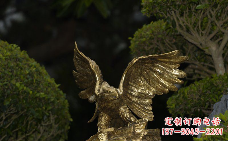 聊城精美大鹏展翅老鹰铜雕
