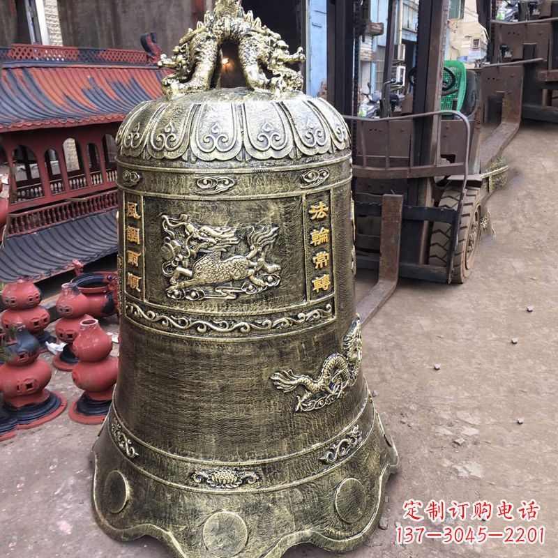 聊城华中领雕塑历久弥新的铜钟雕塑