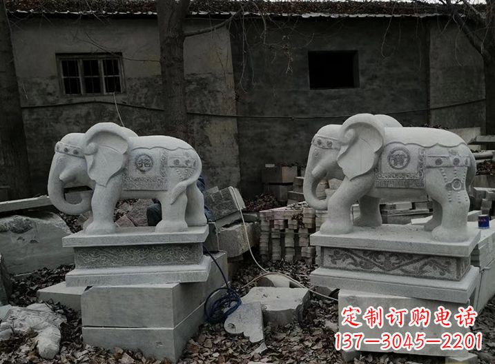 聊城大象石雕摆件