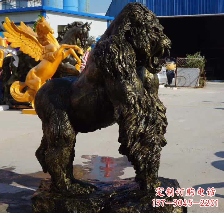 聊城大猩猩铜雕