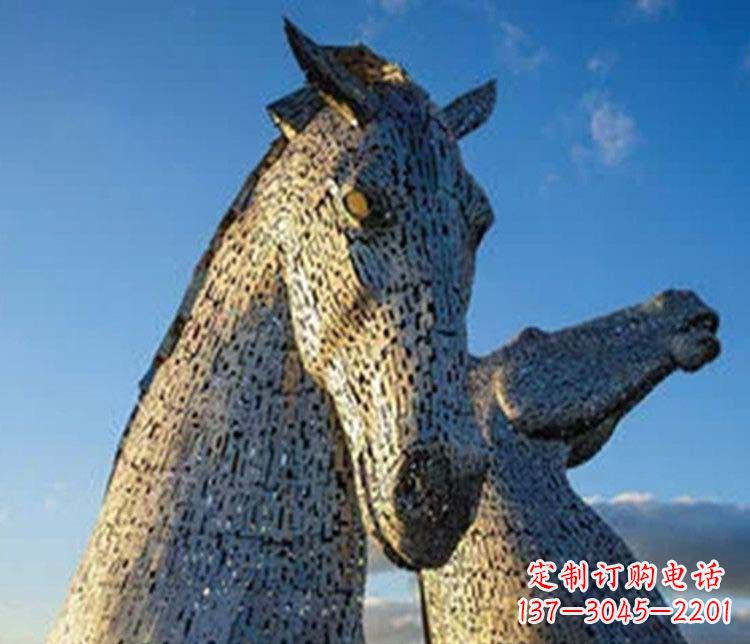 聊城大型不锈钢抽象马雕塑