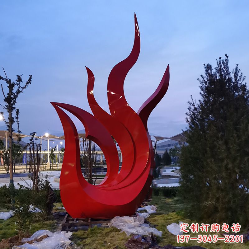 聊城大型不锈钢几何凤凰,广场公园城市标志性动物雕塑