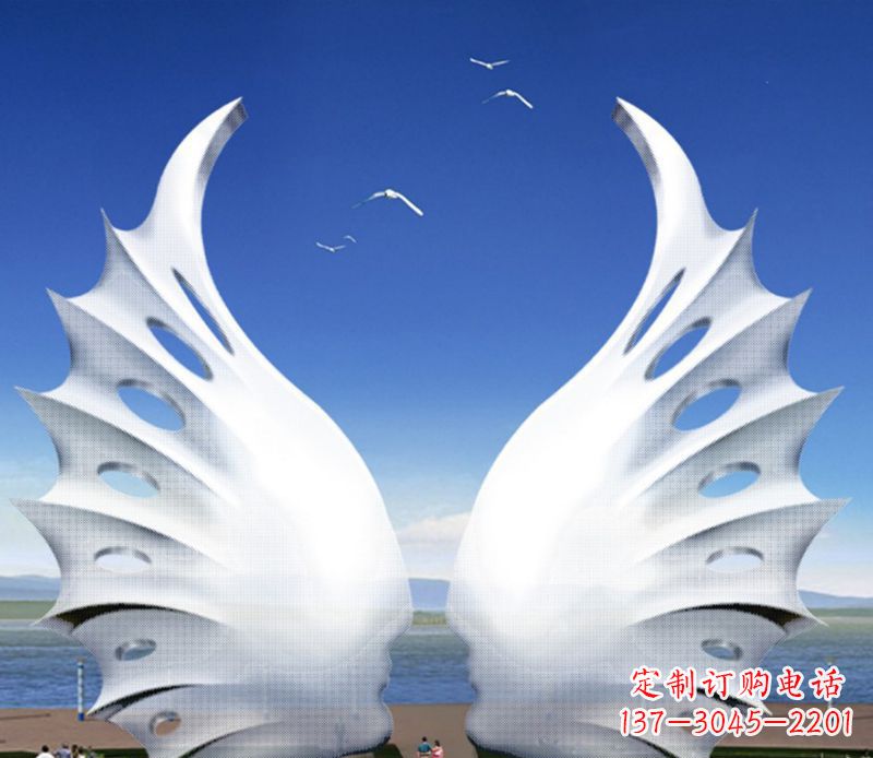 聊城不锈钢翅膀雕塑