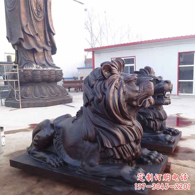 聊城大型纯铜汇丰狮子
