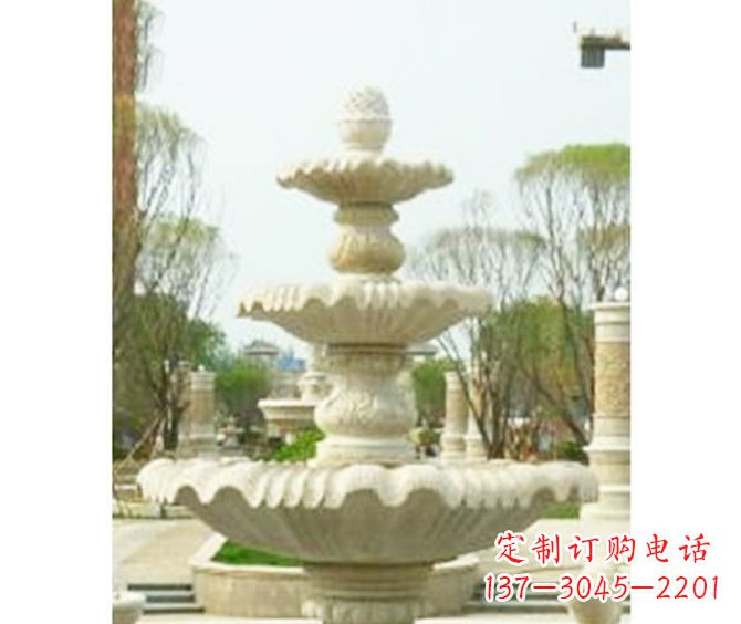 聊城大型多层喷泉石雕 (3)