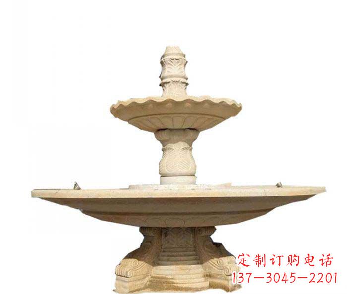 聊城 多层喷泉石雕装置