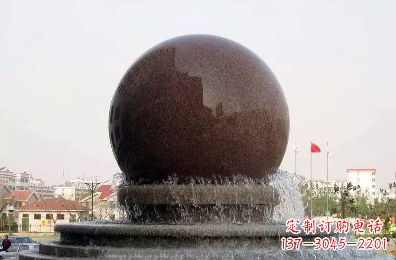 聊城大型风水球喷泉石雕