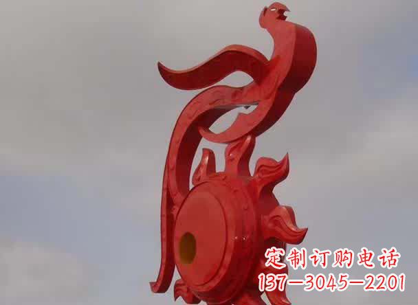 聊城大型古代凤凰不锈钢雕塑