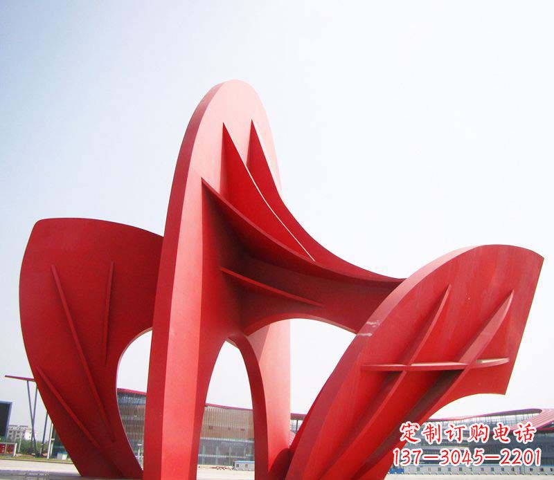 聊城大型广场不锈钢抽象拱门雕塑