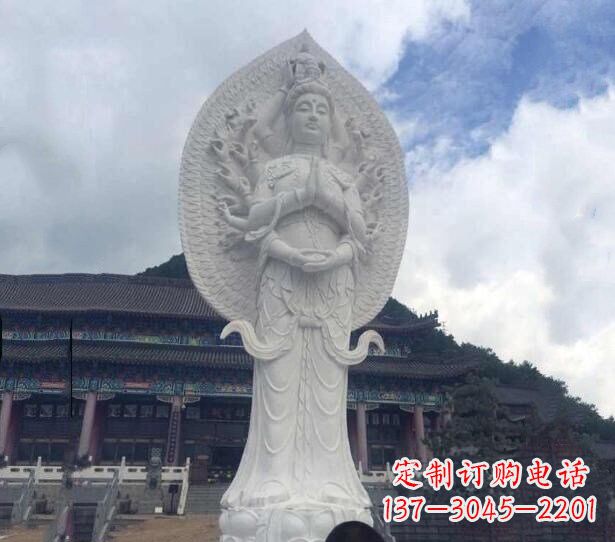 聊城精美汉白玉观音雕塑