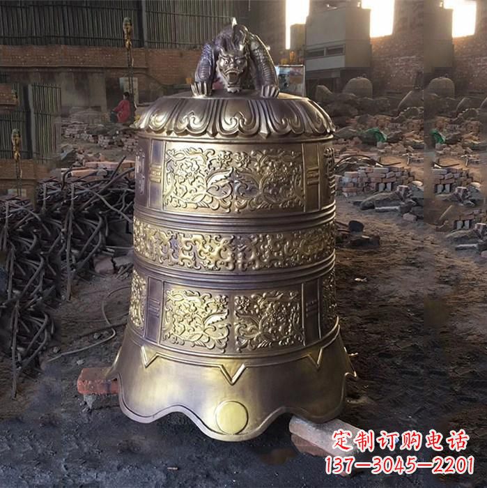 聊城悠久历史的铜钟雕塑——传承无声的魅力