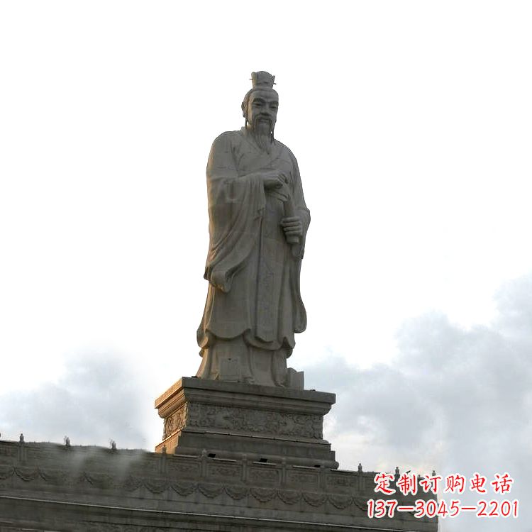 聊城大型孟子景观雕塑-景区广场历史文化名人塑像