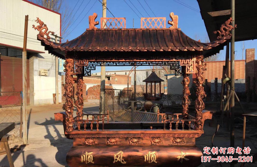 聊城大型铜雕香炉精美绝伦,打造完美家居装饰