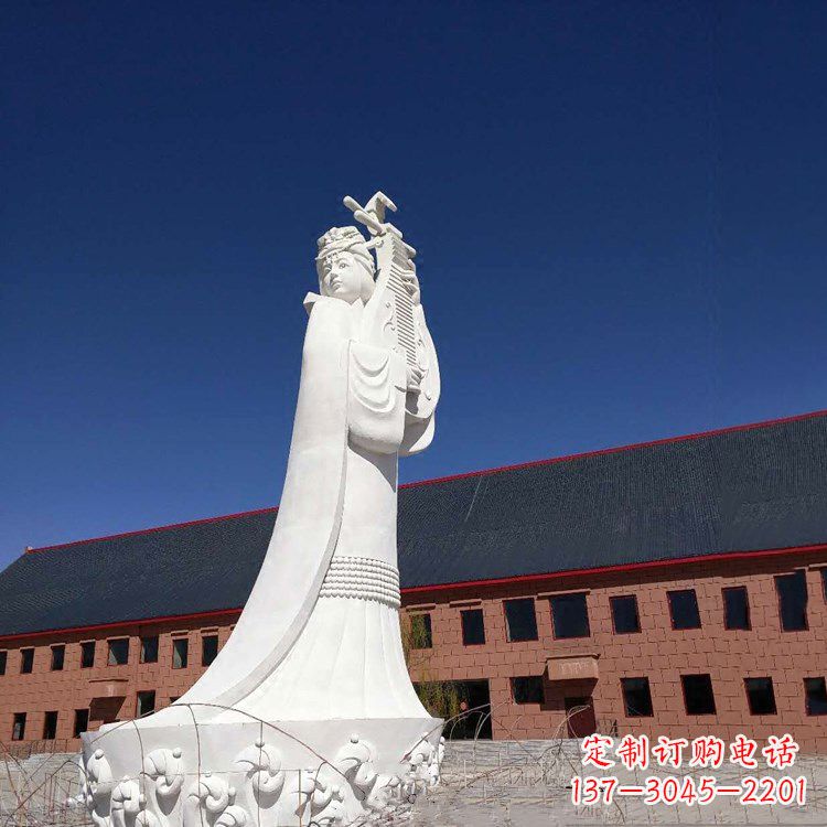 聊城中国古代四大美女之王昭君出塞石雕塑