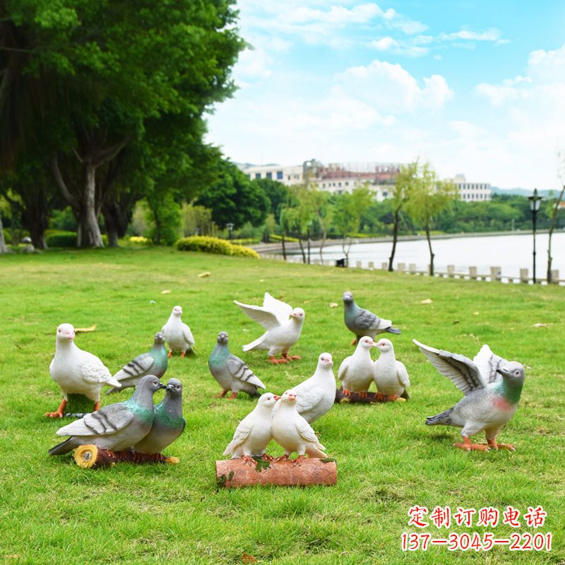 聊城大学和平鸽雕塑