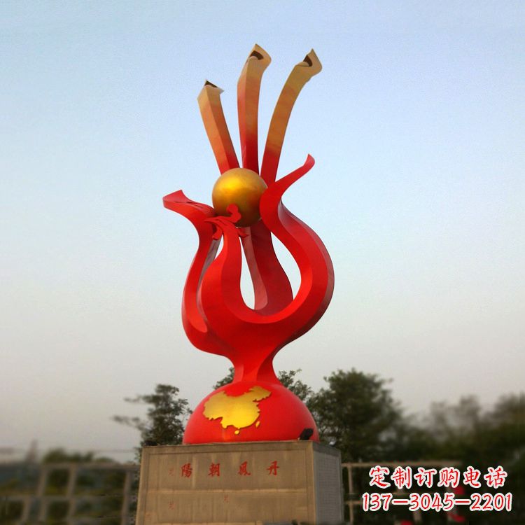 聊城精美不锈钢凤凰雕塑