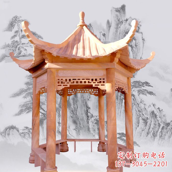 聊城优雅大理石雕刻凉亭