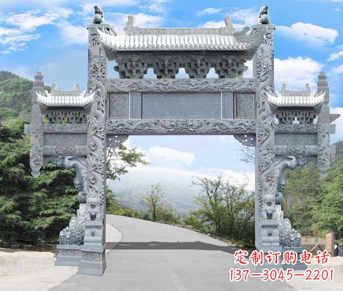 聊城精美牌坊雕塑