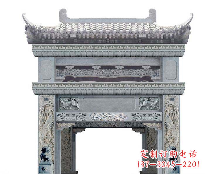 聊城精美石雕牌坊雕塑
