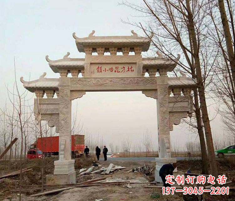 聊城大理石牌坊石雕