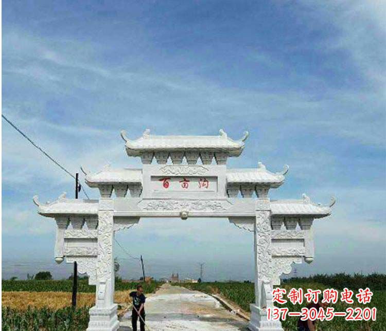 聊城西方风格石牌坊石雕