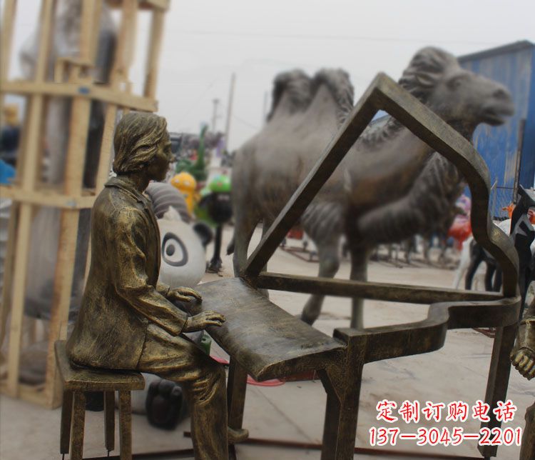 聊城钢琴铜雕——表达艺术之美的完美融合