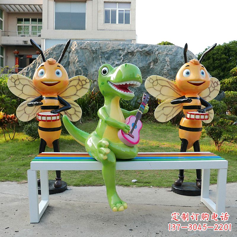 聊城吉他恐龙雕塑