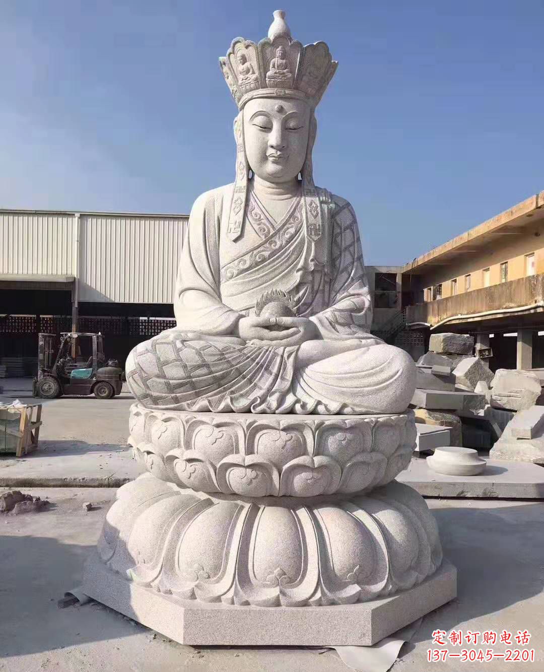 聊城精美雕塑——地藏王石雕佛像摆件