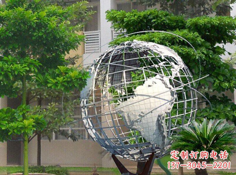 聊城精美装饰的不锈钢地球雕塑
