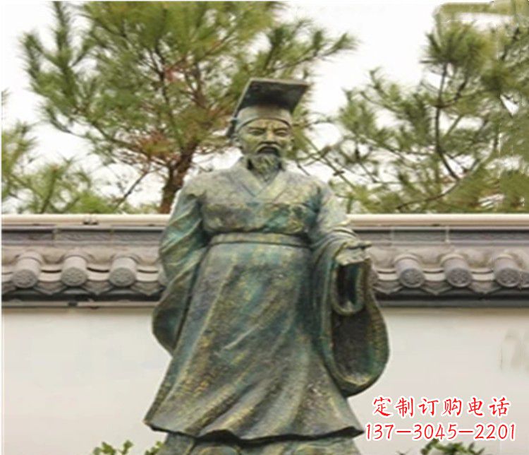 聊城青铜雕刻汉武帝铜雕