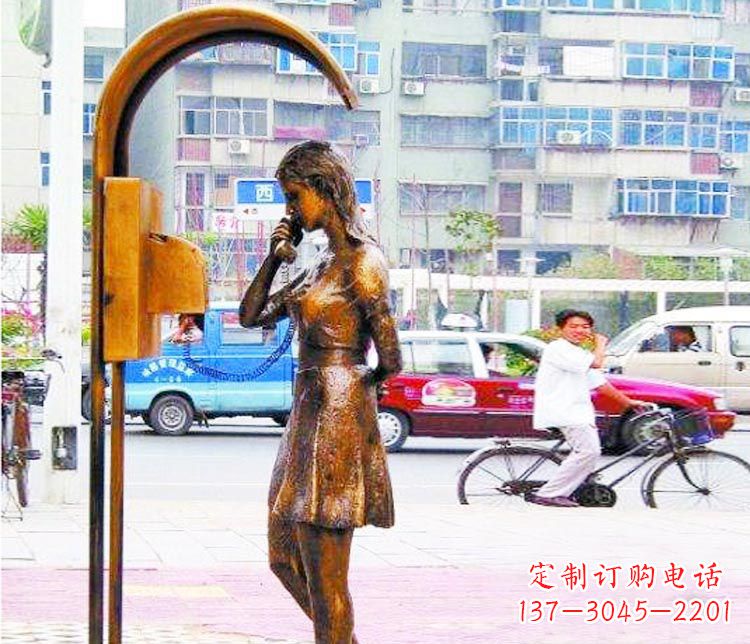 聊城女孩铜雕塑——艺术的象征
