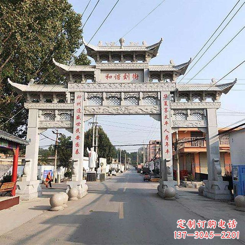 聊城牌坊雕塑-精致的艺术精品