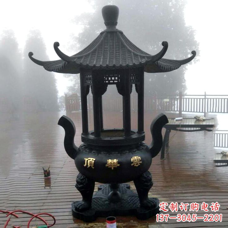 聊城精美青铜香炉雕塑