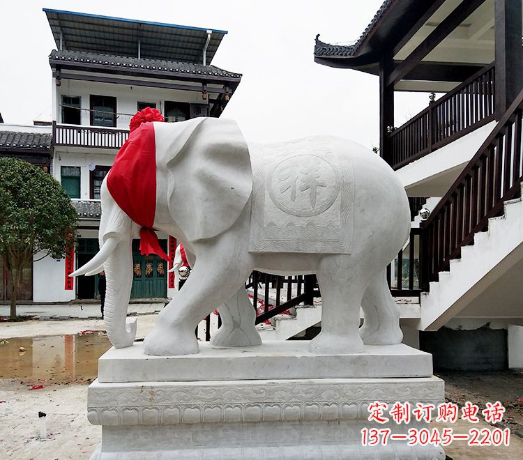 聊城精致大象雕塑