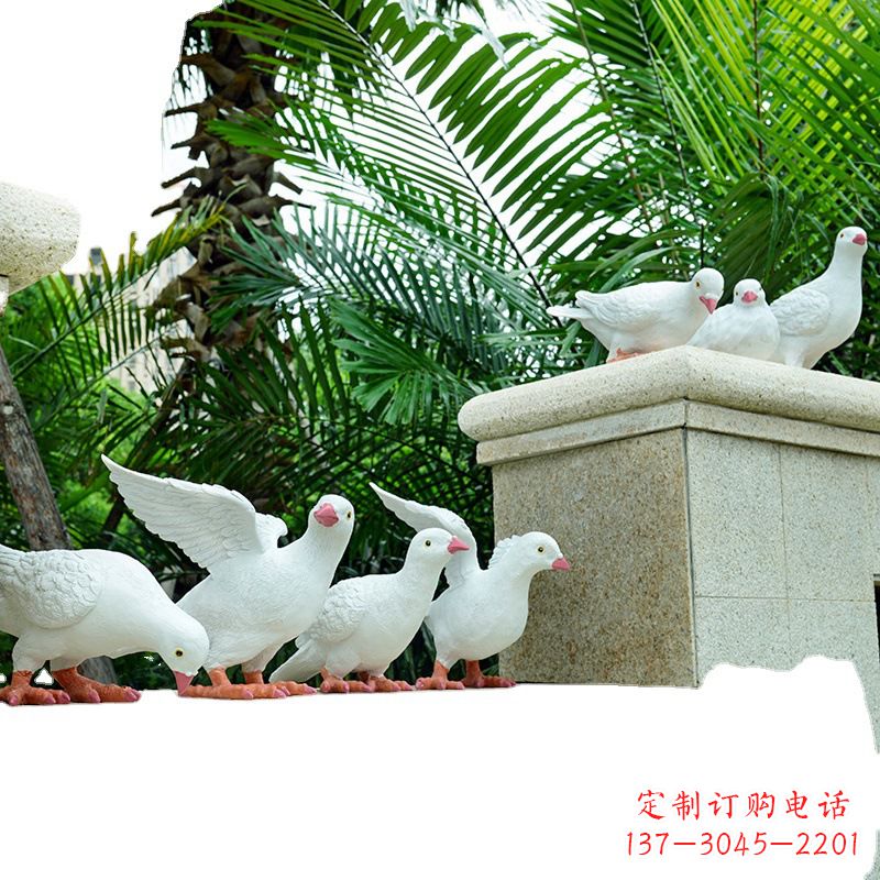 聊城精美纯铜鸽子雕塑