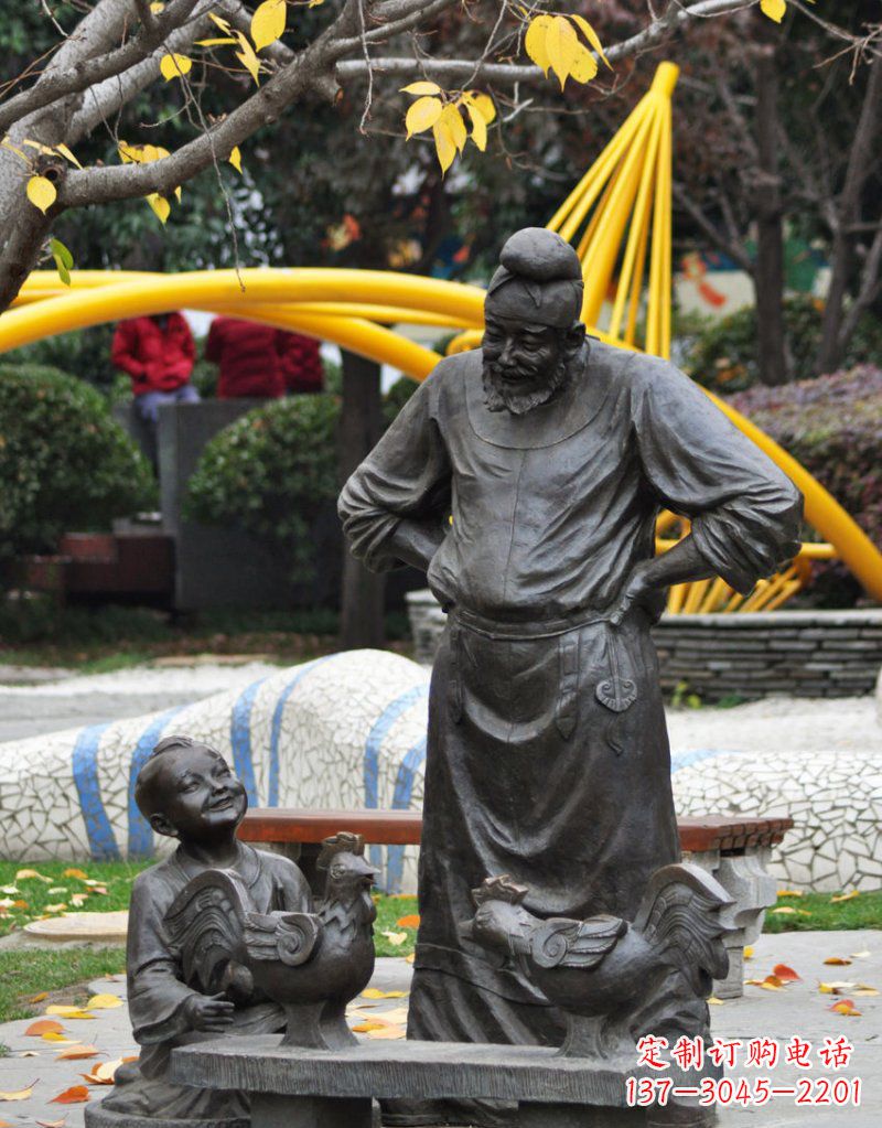 聊城古典风鸡雕塑