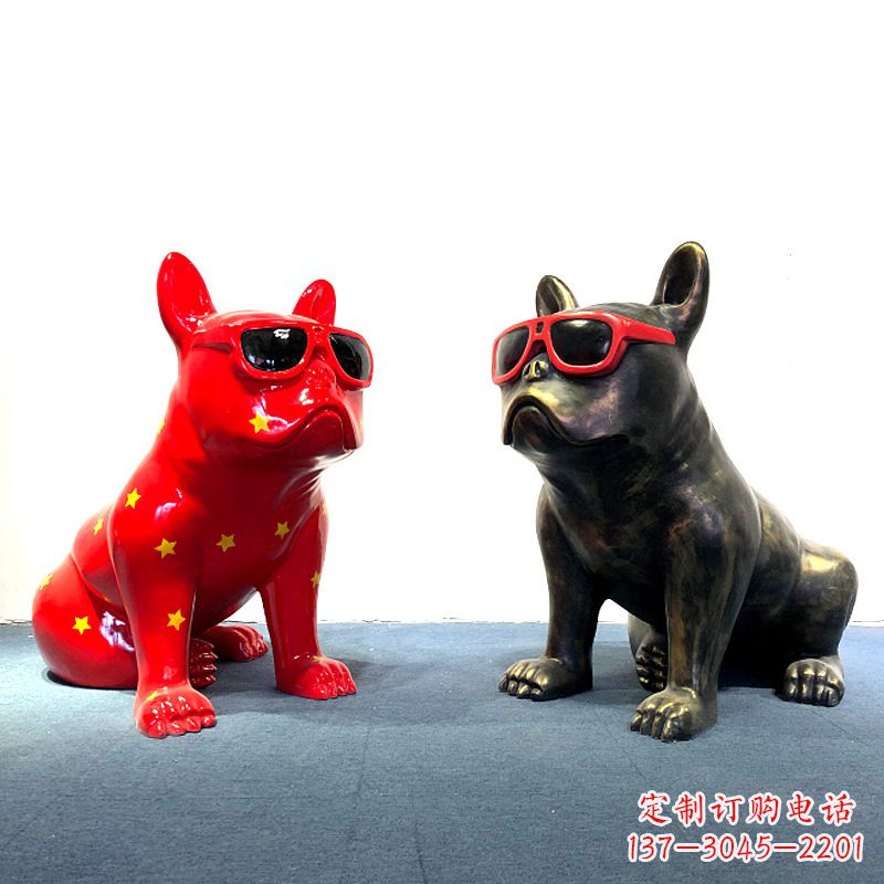 聊城斗牛犬雕塑摆件