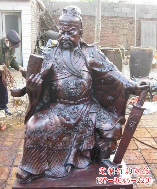 聊城关公铜雕——象征着一份久远精神的传承